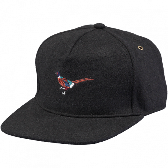 Pheasant Black Flat Visor Cap - Barts