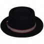 Klaxon Black Porkpie Hat - Bailey