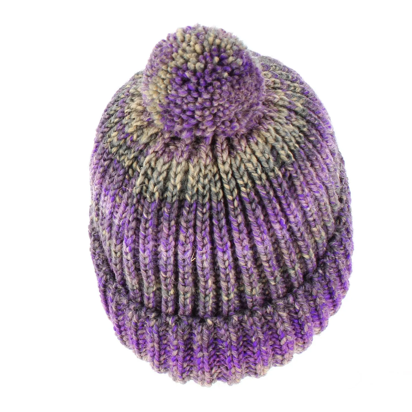 Bonnet Argume Violine Pompon Reference : 4437 | Chapellerie Traclet