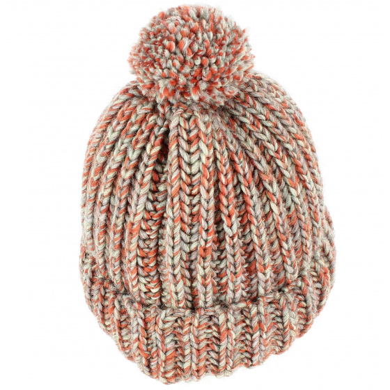 Bonnet Agrume a Pompon Orange Bonnet Agrume a Pompon Orange