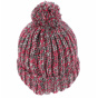 Bonnet Agrume a Pompon Bordeaux