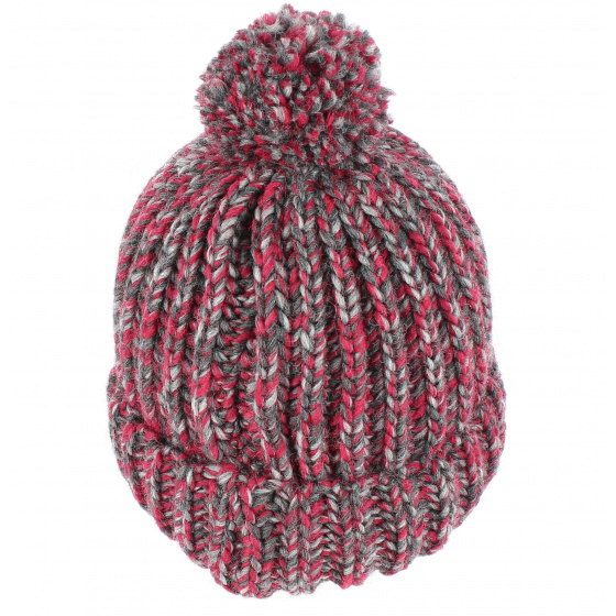 Bonnet Agrume a Pompon Bordeaux Bonnet Agrume a Pompon Bordeaux