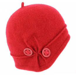 Beret- Bonnet City Laine Rouge- TRACLET