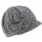 Grey Boiled Wool Neima Cap - Traclet