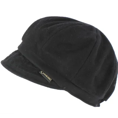 Black Nutmeg Gore-Text Newsboy Cap by Traclet Reference: 637 | Traclet Hat Shop