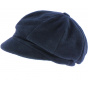 Navy Fleece Newsboy Cap Abby - TRACLET