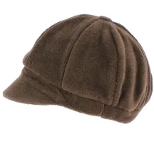 Brown Abby Fleece Newsboy Cap - TRACLET Reference: 694 | Traclet Hat Shop