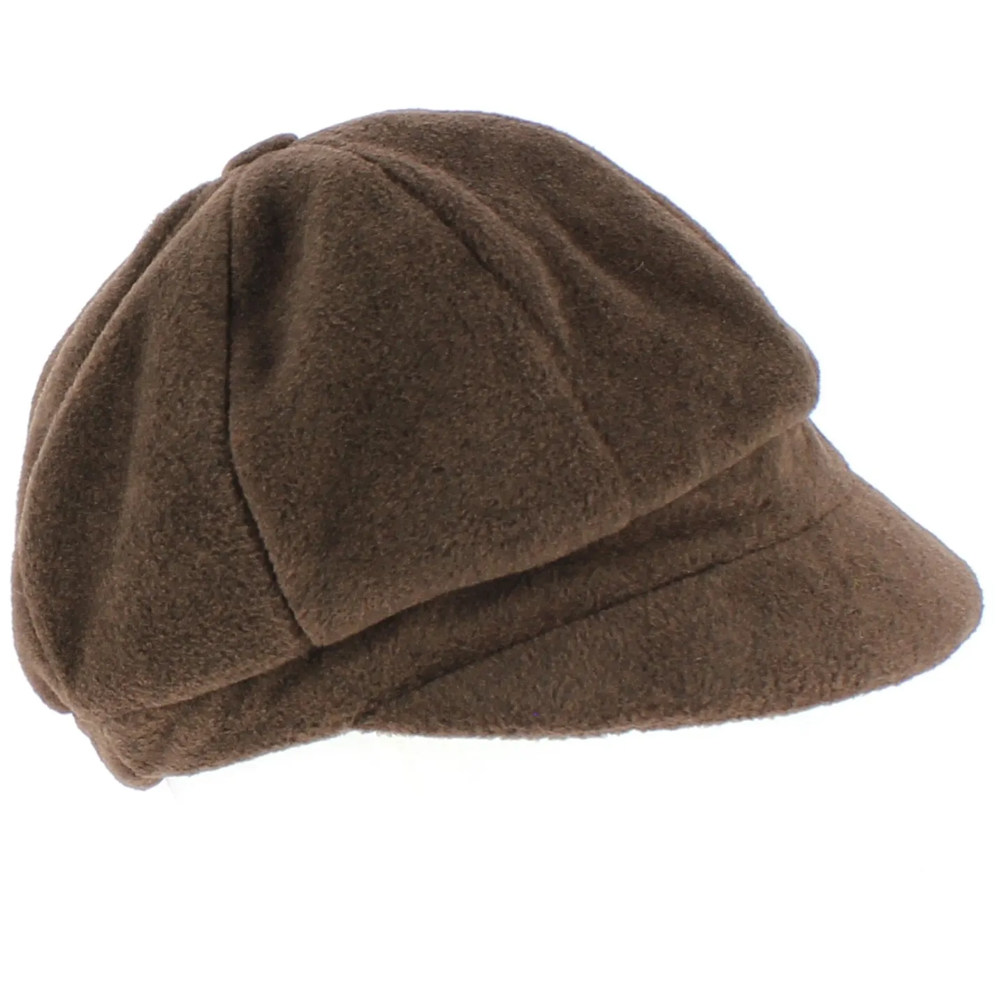 Brown Abby Fleece Newsboy Cap - TRACLET Reference: 694 | Traclet Hat Shop
