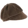 Brown Abby Fleece Newsboy Cap - TRACLET Reference: 694 | Traclet Hat Shop