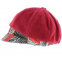 Newsboy Cap Chona Bordeaux Fleece - Traclet