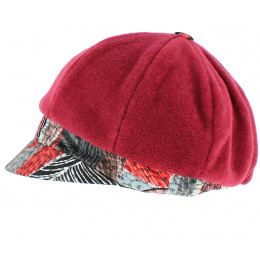 Newsboy Cap Chona Bordeaux Fleece - Traclet