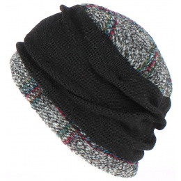 Ethel Wool Beanie Black/Grey - Traclet