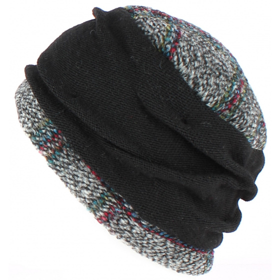 Toque Ethel Laine Noir/Gris- Traclet Toque Ethel Laine Noir/Gris- Traclet