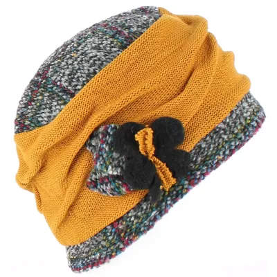 Ethel Wool Toque Mustard Yellow - Traclet Reference: 3213 | Traclet Hat Shop