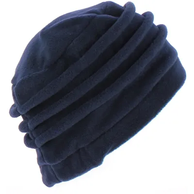 Navy Jacobins Polar Fleece Beanie Hat - TRACLET - Traclet Hat Shop Reference: 4256 | Traclet Hat Shop