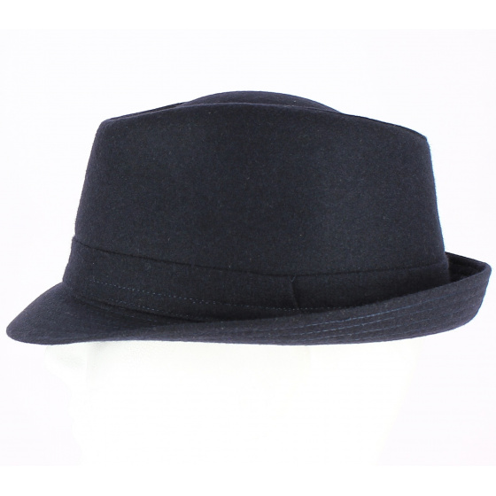Navy Berretta Trilby Hat - Traclet