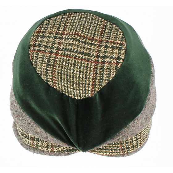 Mirna Newsboy Cap Patchwork Style - Traclet