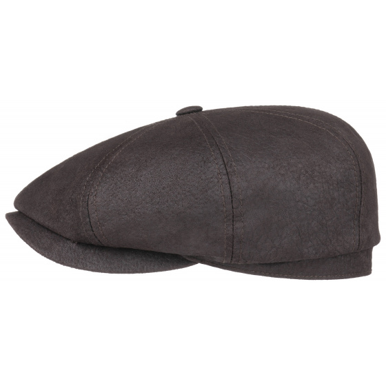 Brown Goatskin Hatteras Cap - Stetson