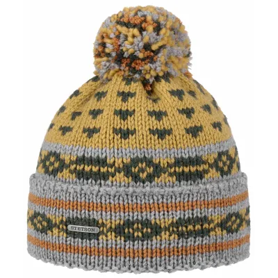 Bonnet à Pompon Jaune Oslo- Stetson Reference : 8368 | Chapellerie Traclet