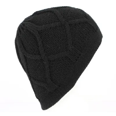 Bonnet Marvin Tricoté Noir - Traclet Reference : 4034 | Chapellerie Traclet