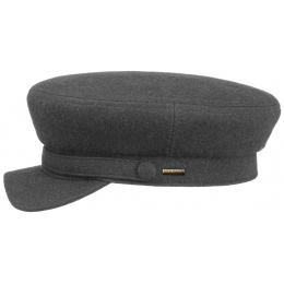 Riders Marine Cap Virgin Wool Anthracite - Stetson