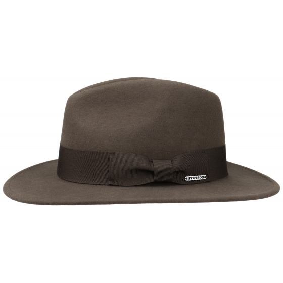 Stetson Vernard Brown Wool and Cashmere Traveller Hat