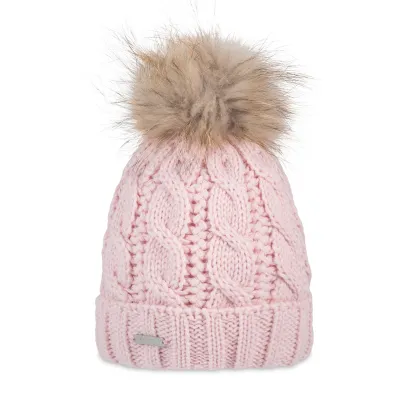 Pompom Beanie-Fur Calgary Pink - Pipolaki Reference: 4230 | Traclet Hat Shop