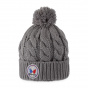 Gray Kids' Pompom Beanie Alpina - Pipolaki