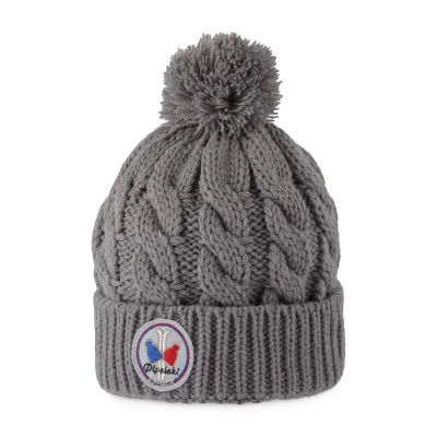 Gray Kids' Pompom Beanie Alpina - Pipolaki - Pipolaki Reference: 4199 | Traclet Hat Shop