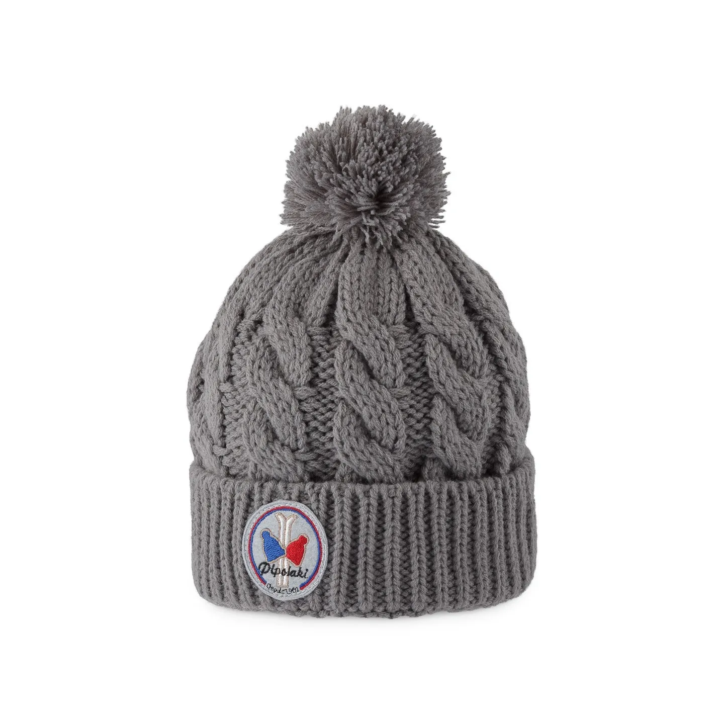 Bonnet Pompon Enfant Alpina Gris - Pipolaki - Pipolaki Reference : 4199 | Chapellerie Traclet