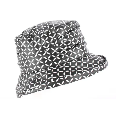 Chapeau Bob Imperméable Brocéliande Noir & Blanc - Traclet Reference : 4102 | Chapellerie Traclet