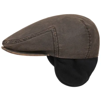 Casquette avec Oreillettes Kent Marron- Stetson Reference : 8414 | Chapellerie Traclet