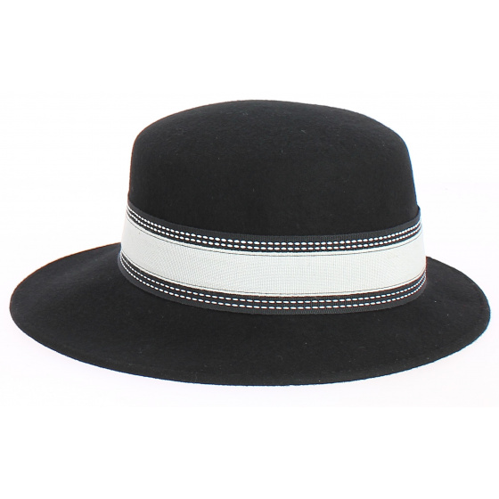 Giuditta - Black felt cap - Grambes