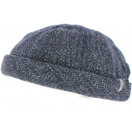 Blue Heathered Brice Docker Beanie - Traclet