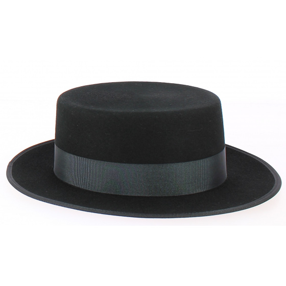 Wool Felt Boater Hat - Traclet Wool Felt Boater Hat - Traclet