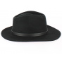 Nilson Black Wool Felt Traveller Hat - Traclet
