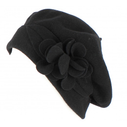Black Capucine Beret - Heritage by Laulhère