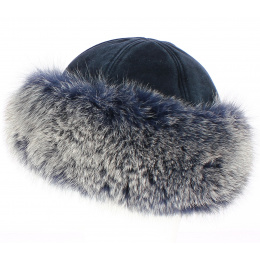 Samara Leather & Fox Fur Hat - Traclet
