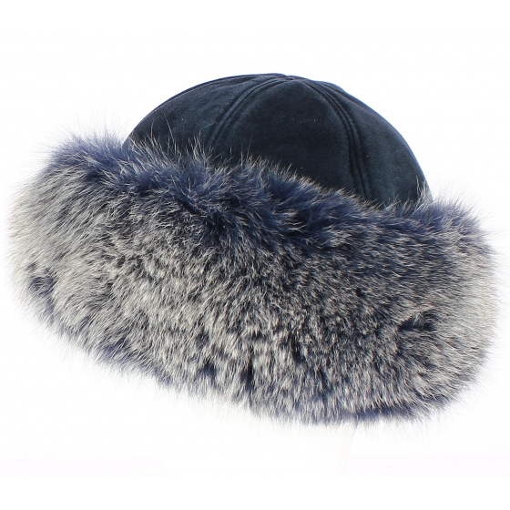Samara Leather & Fox Fur Hat - Traclet