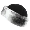 Toque Aksinya Fourrure Lapin Noir - TRACLET Reference : 2905 | Chapellerie Traclet