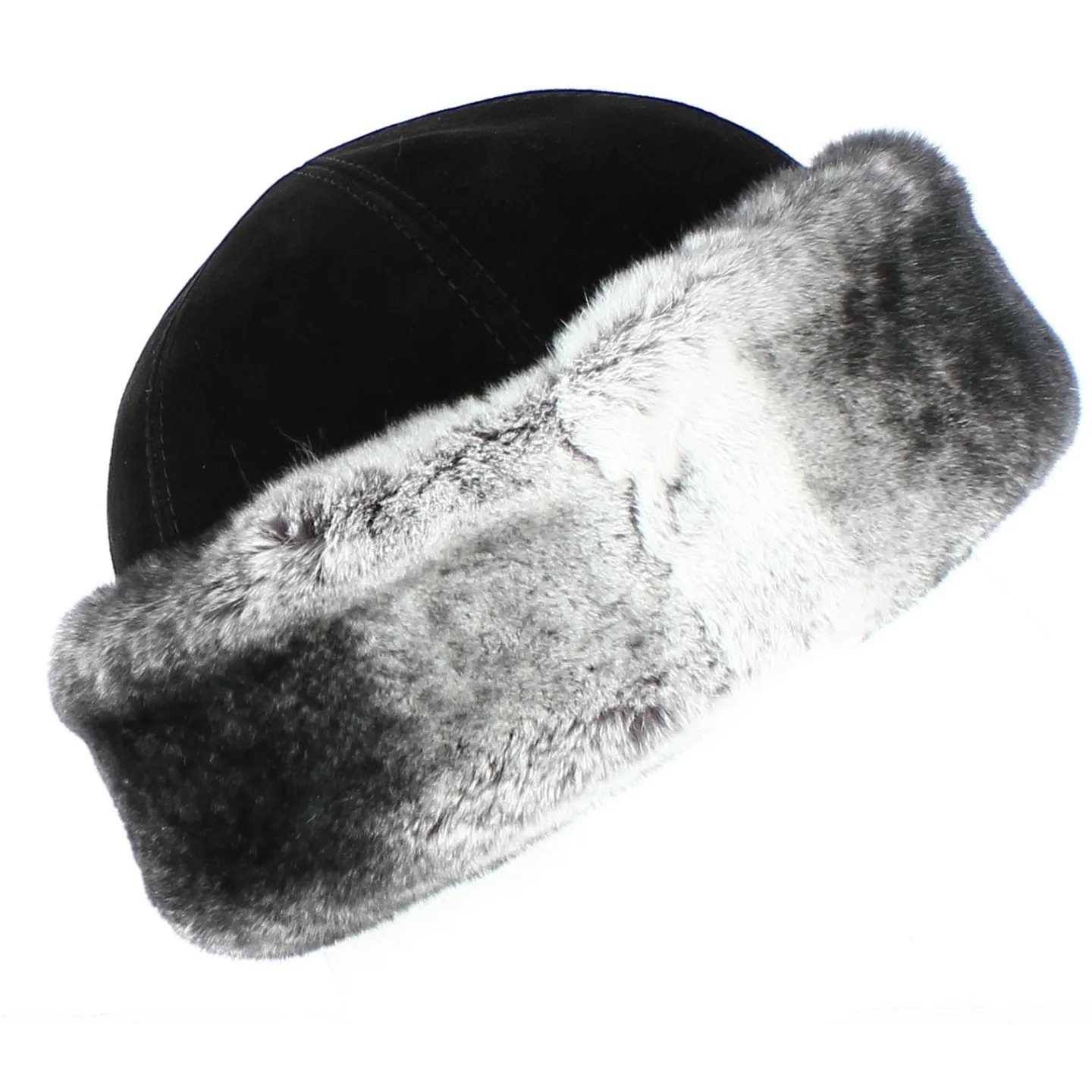 Toque Aksinya Fourrure Lapin Noir - TRACLET Reference : 2905 | Chapellerie Traclet