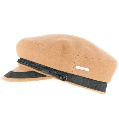 Casquette Marin Elven Camel en Laine-Traclet Reference : 8434 | Chapellerie Traclet