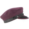 Plum Elbeuf sailor cap - buy burgundy sailor caps Reference: 42 | Chapellerie Traclet