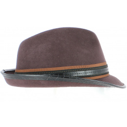 Chapeau Trilby Santanas - Marron
