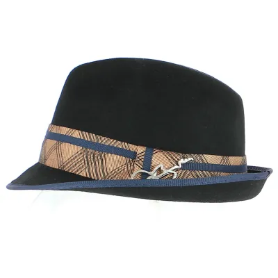 Santana Porkpie Hat - Black Ringo - Traclet Boutique Reference: 6241 | Traclet Hat Shop