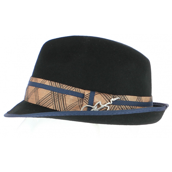 Black Ringo Trilby Hat - CARLOS SANTANA
