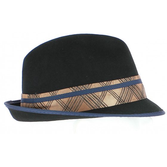 Black Ringo Trilby Hat - CARLOS SANTANA