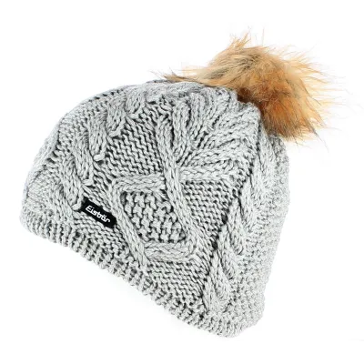 Mirella Lux Grey Pompom Beanie - Eisbär Reference: 7223 | Traclet Hat Shop