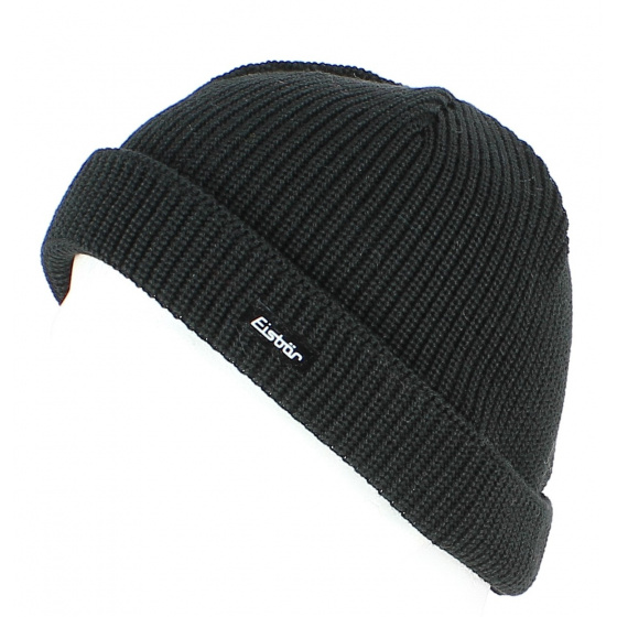 Pat MÜ Wool Short Hat Black - EISBÄR