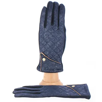 Gants Jacqueline Tactiles Femme Marine- Traclet Reference : 5018 | Chapellerie Traclet